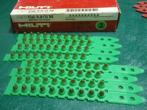 HiLti cement gun cal.6.8/11 m has 8 strips of 10 per lot #3 cal 27 short