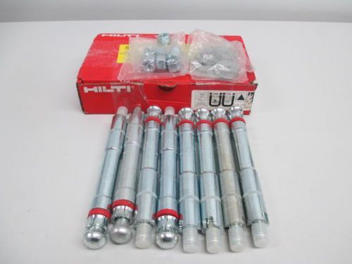 LOT 8 NEW HILTI 331548 HDA-T 22-M12X125/30 UNDERCUT ANCHOR 190X22MM D243602