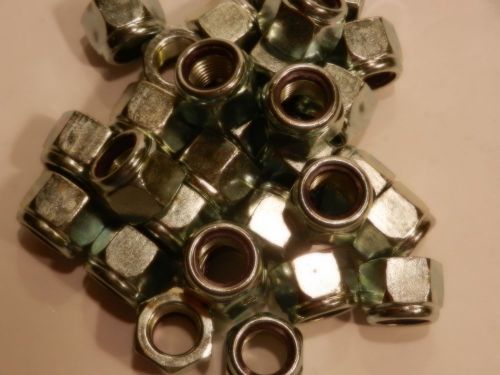 LOT OF 25,1/2-20 NYLON INSERT LOCKNUT,LOCK NUT,  FULL SIZE, ZINC PLATED,GRADE 2