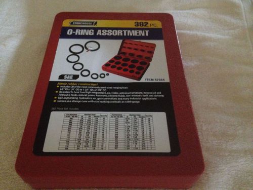 O-ring assortment,standard,30 szs,382pcs , item 67554 for sale