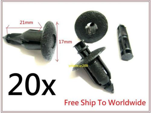 20x 8mm Hole Plastic Rivet Push Fit Panel Trim Clips for car door Universal type