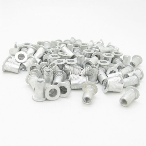 100x rivet nut aluminum a2 rivet nut flat stainless steel rivnut insert nutsert for sale