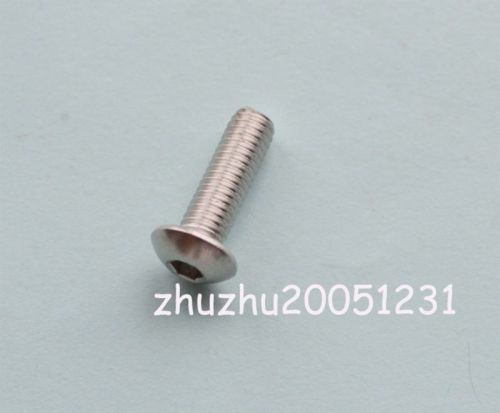 50pcs New Metric Thread M5*16  Stainless Steel Button Head Allen Screws Bolts