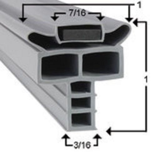 Randell refrigeration drawer gasket 7 5/16 x 24 7/8 ingsk1070 for sale