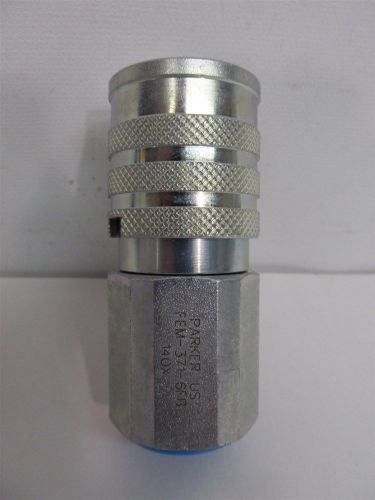 Parker FEM-371-6FB, 3/8&#034; x 3/8&#034; Female BSPP, Flush Face Quick Coupler