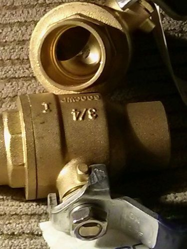 Lot of 2 new 3/4&#034; NIBCO SFP600A Bronze Ball Valves 600 CWP solder warranty/60 D