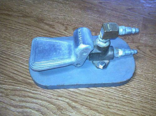 Schrader bellow pneumatic foot valve 2 way with steel base * free shipping * for sale