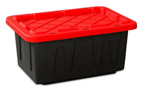 15 Gallon HeavyDuty LARGE 26x18x12 Industrial Plastic Storage Container Tote Bin