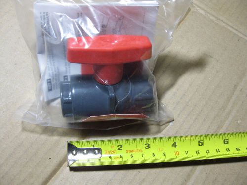 Spears 2121X-005 1/2” NPT utility Ball Valve 235 PSI PVC SC80 EDPM Lab CTS