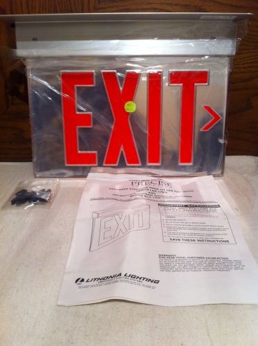 NIB Lithonia Exit Sign LED LRP 2 RMR 120/277 EL N PNL Edge Lit *Free Shipping*