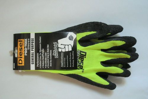 5 pair size: small diesel pro-tekk work gloves mod.hv4000 highvisibility for sale