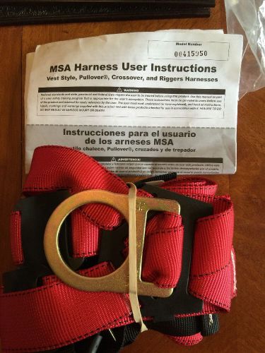 New MSA Safety Harness Fall Arrest MSA 10041591 TECHNA CURV,VT