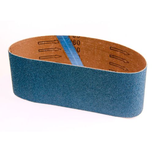 10pk Abrasive Sanding Belts 3 x 24&#034; -80 Grit (Zirc)