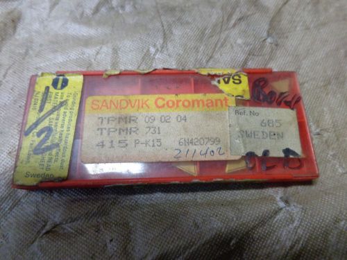 7 SANDVIK CARBIDE INSERTS TPMR 090204 415P-K15