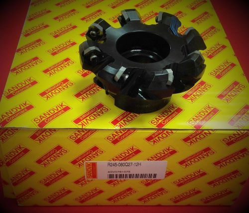 Sandvik Face Mill R245-080Q27-12H suitable for R245... Carbide Inserts