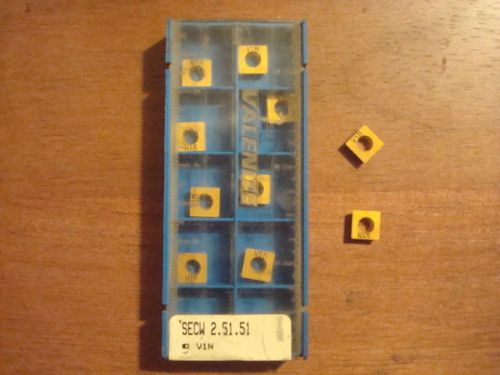 valenite secw 2.51.51 carbide inserts 10ct