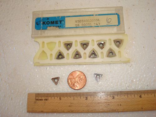 10pcs NEW KOMET W30 140600804  CARBIDE INSERTS, GRADE: P40