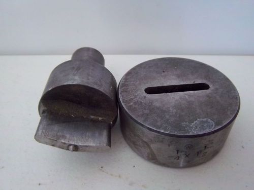 USED 1/4&#034; X  1-1/2&#034;  PUNCH DIE SET