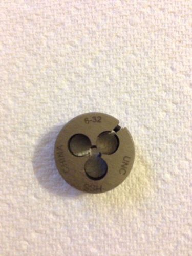 6-32 13/16&#034;OD HSS Round Adjustable Die. Free Shipping.