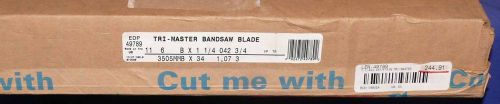 LENOX TRI-MASTER Carbide Bandsaw Blade  11&#039; 6&#034; x 1-1/4 x 042 EDP 49789 New