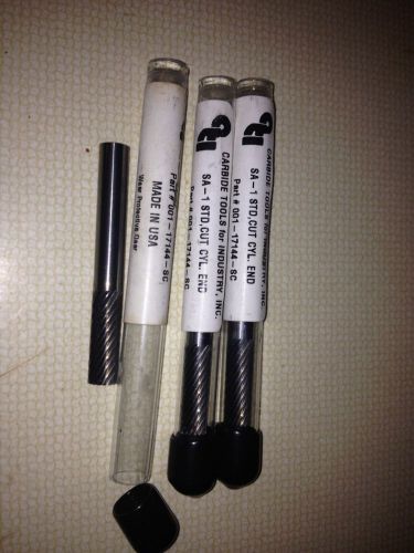 Set of 3-Carbide De-Burring Tool, SA-1STD,Cut Cyl. End