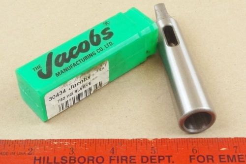 NEW GENUINE JACOBS MT2 MT3 ARBOR ADAPTER SLEEVE &amp; CASE MACHNIST LATHE TOOL