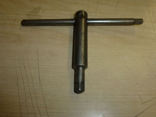 LATHE 5/16&#034; SQUARE CHUCK KEY, 6&#034; HANDLE, 4&#034; LONG, NOT MARKED