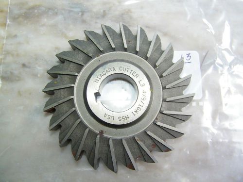 NIAGARA - STRAIGHT MILLING CUTTER - 4 X 9/16 X 1, HSS USA NOS 24 TETH