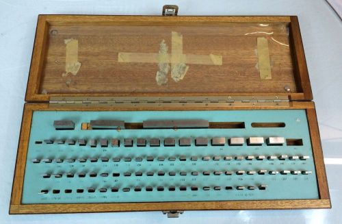 Brown and Sharpe Gage Block Set 85 piece