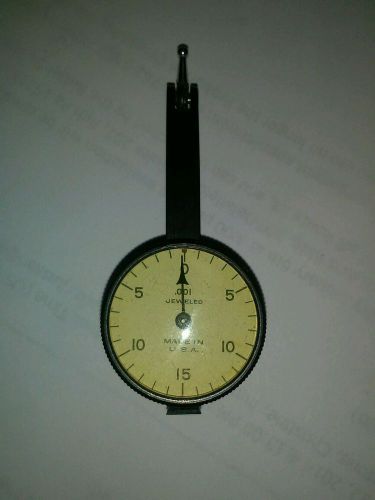 Vintage Jeweled .001 Testmaster Dial Indicator Pat 2141627