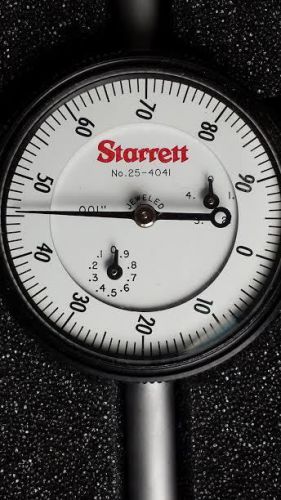 STARRETT 25-4041J Dial Indicator, 0-4 In, 0-100