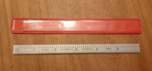 Starrett C305R 6&#034; scale - flexible satin steel rule 10ths 100rds 32nds 64ths