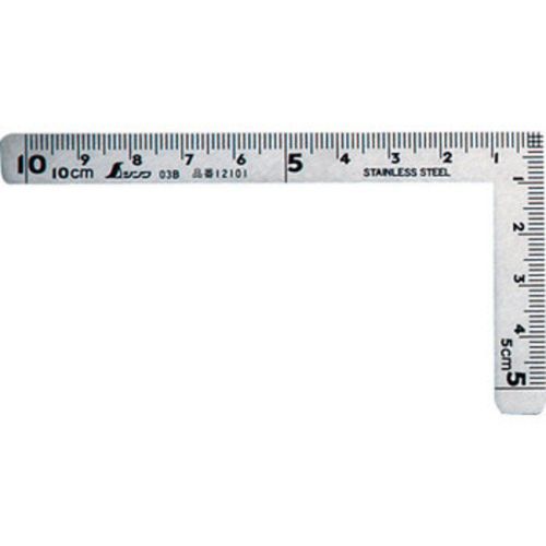 SHINWA Mini Carpenter&#039;s Square 12101 10 x 5cm  Stainless Steel for work