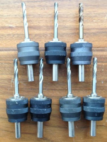 7 POWER CHANGE CHUCKS QUICK RELEASE  #&#039;S  484,588, 2-386&#039;S, 3-692&#039;S W/CARBIDE DR