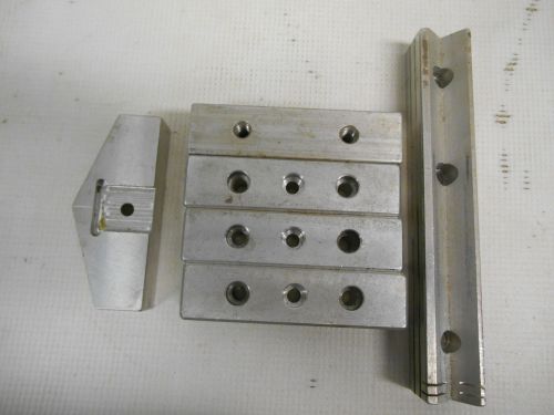 Lot 6 Vintage Aluminum Machinist Bore Grinding Milling Lathe Bar Block Holders