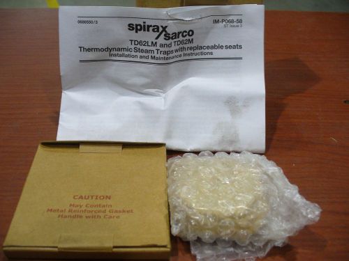 Spirax Sarco Seat Maintenance Kit for Thermodynamic TD62M Steam Traps