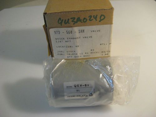 Iwaki Quick Exhaust Valve, QEV-8V SL, 973-560-1AN, 1/4&#034; NPT, New in Box