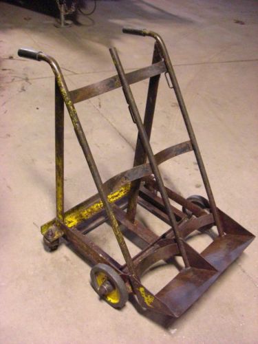 METAL Rolling CART  Steel for Welders Rack for O2 &amp; Gas Bottles