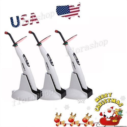 US STOCK! 3PCS Dental Cordless Wireless LED Curing Light Lamp LED-B SALE