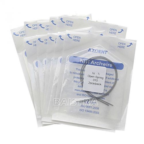 10 Packs Dental Orthodontic Niti Open Coil Spring 2 PCS/Pack for SALE