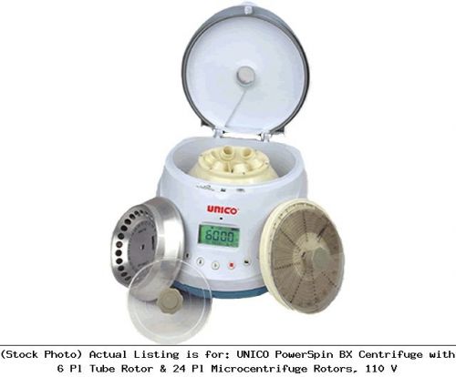 UNICO PowerSpin BX Centrifuge with 6 Pl Tube Rotor &amp; 24 Pl Microcentrifuge: C887