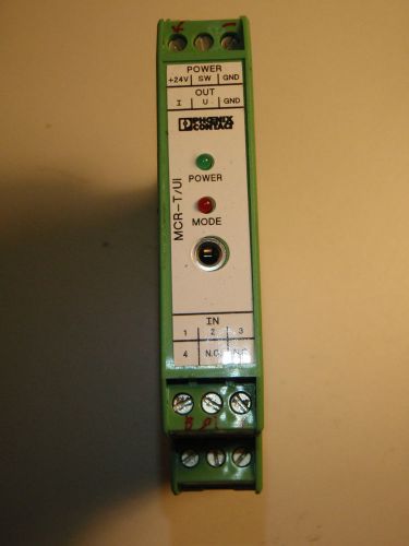 Phoenix contact mcr-t/ui  temperature measuring transducer for sale