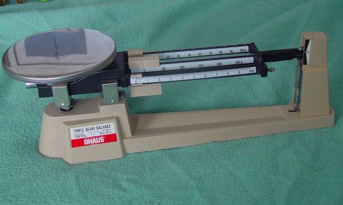 Vintage Ohaus Triple Beam Balance Scale 2610g(5lb 2oz)700/800 Series~Sweet Cond!