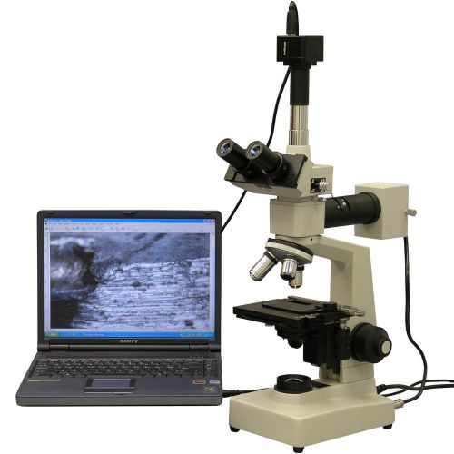 40X-1600X Two Light Metallurgical Microscope + 10MP Digital Camera