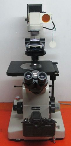 NIKON DIAPHOT MICROSCOPE WITH CFWN10X/20, 40DIC 20DIC 10DIC &amp; DIC LWD0.52