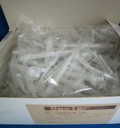 Baxter 5ml sp dispensing tips # p5061-105 qty 100 for sale
