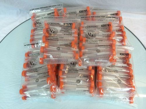 Lot of 14 bags of 25 CORNING 15mL Sterile Conical Centrifuge Tubes CentriStar
