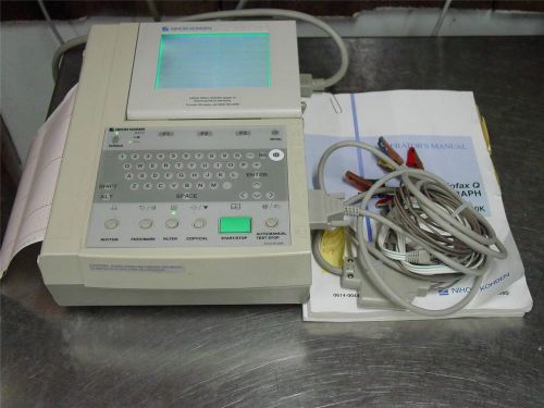 NIHON KOHDEN CARDIOFAX Q EKG ecg .12-channel 9130k