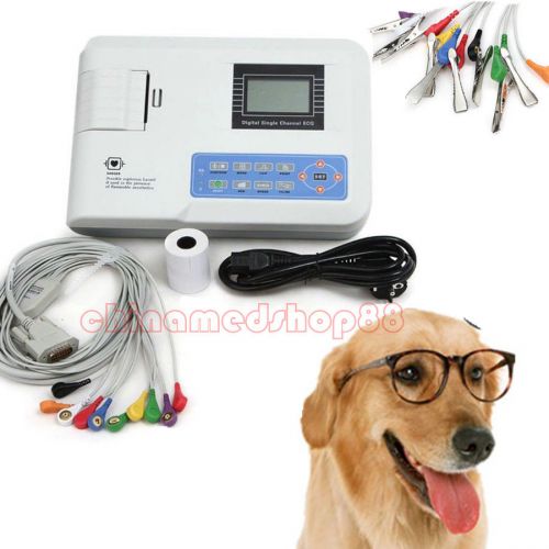 Ce veterinary vet 1 single channel 12 leads ecg ekg machine electrocardiograph for sale