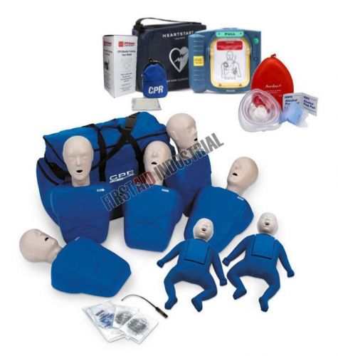 CPR Prompt Instructor Pack - 7 CPR Manikins - 5 Adult / Child and 2 Infant